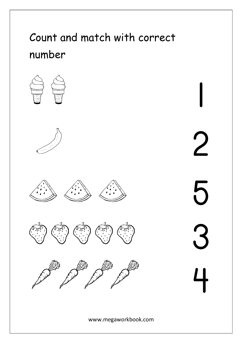 Match count. Count and Match. Worksheet for numbers. Numbers for Kindergarten. Count from 1 to 5 Worksheets for Kids.