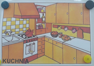 ilustracja przedstawiająca kuchnię
