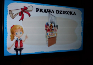 Zdjęcie ekranu podczas filmu "Prawa Dziecka"