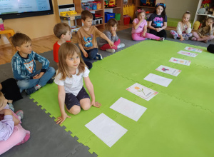 Zajęcia językowe w ramach projektu ,,AKADEMIA KOMPETENCJI - WSPARCIE EDUKACJI PRZEDSZKOLNEJ W GMINIE ŁASK"- grupa V