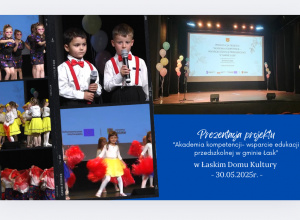 Prezentacja projektu „Akademia“Akademia kompetencji - wsparcie edukacji przedszkolnej w gminie Łask w Łaskim Domu Kultury
