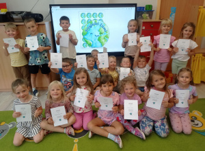 Zajęcia przyrodniczo-ekologiczne w gr III w ramach projektu "Akademia kompetencji- wsparcie edukacji przedszkolnej w gminie Łask".