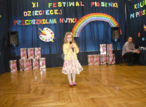 Festiwal Piosenki Dziecięcej "Przedszkolna nutka" w Zduńskiej Woli