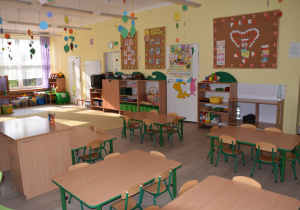 Kolorowa sala przedszkolna